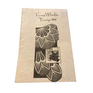 Vintage Laura Wheeler design 984 crochet chair set pattern booklet